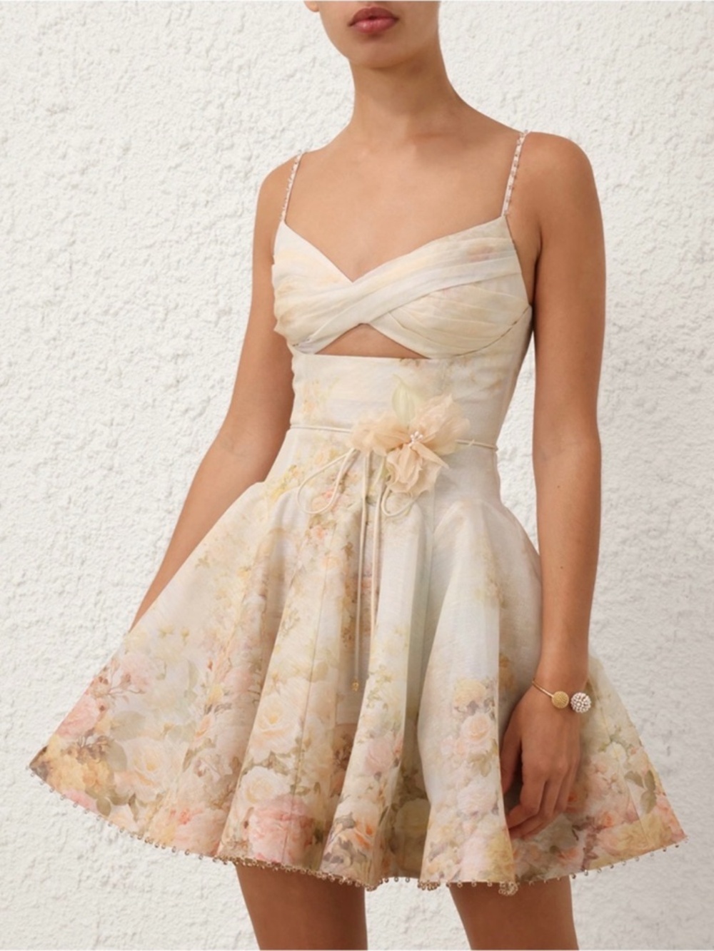 Zimmermann Memento Twist Front Mini Dress Size 1